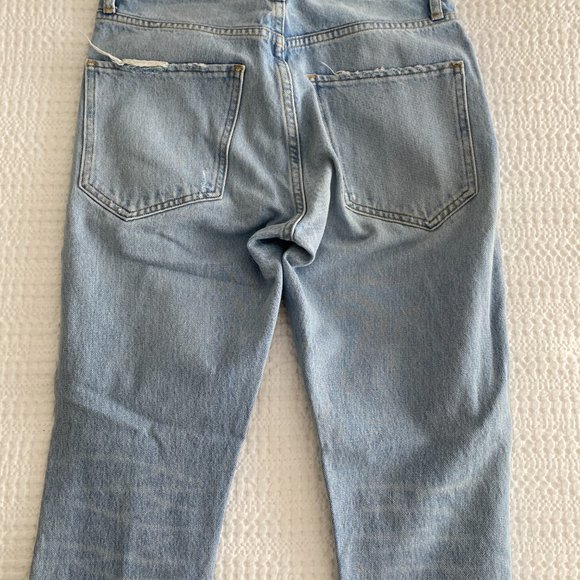 Agolde Ripped Blue Jeans Size 24 - Picture 3 of 3